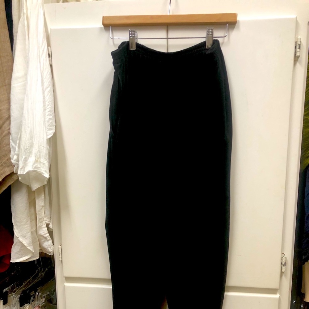 Eskandar Black Suede Pants Sz 2